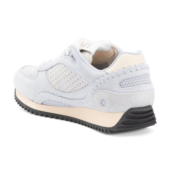 NEW RAG & BONE Suede Drift Running Sneakers for women in pearl grey 72510j5 - Picture 3 of 6